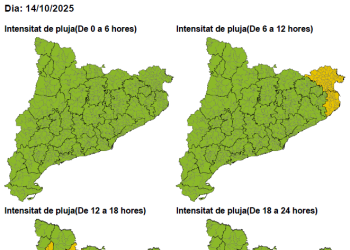 Consells de prevenció davant la previsió de pluges intenses que poden afectar Abrera i la comarca del Baix Llobregat durant la tarda d'avui dimarts 14 d'octubre de 2025
