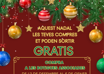 Cartell de la campanya de Nadal de l'Associació de Botiguers i Serveis d'Abrera 2025