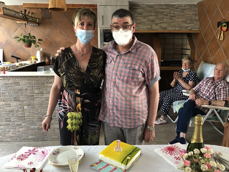 Visitem el veí d'Abrera, Jordi Soriano, la primera persona de l’Estat a qui li han fet un trasplantament pulmonar per la Covid-19