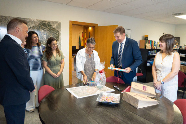 Rebem la visita de la consellera de Salut de la Generalitat de Catalunya, Olga Pané