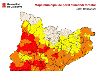 Mapa del Pla Alfa per risc d'incendi - 19.08.26