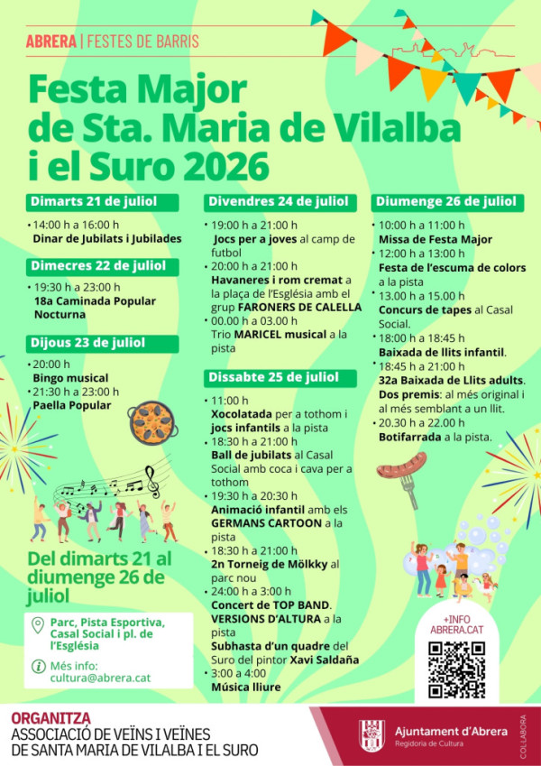 CARTELL FM SANTA MARIA DE VILALBA I EL SURO 2026