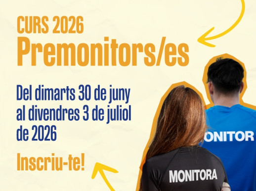 Ei, jove! T'agradaria iniciar-te en el món del lleure i les activitats infantils i juvenils? Inscriu-te al Curs de Premonitors/es de 2026!