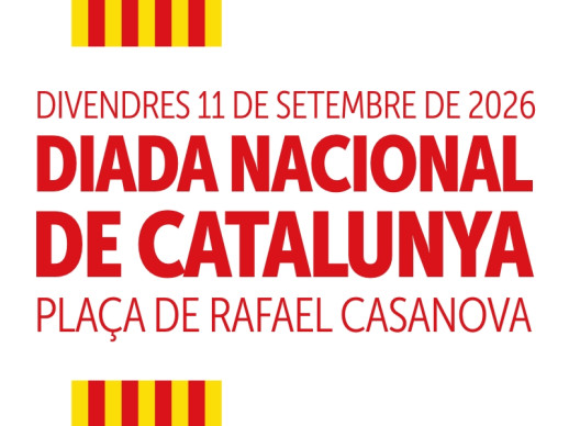 El divendres 11 de setembre de 2026 commemorarem, un any més, la Diada Nacional de Catalunya, amb diferents activitats!
