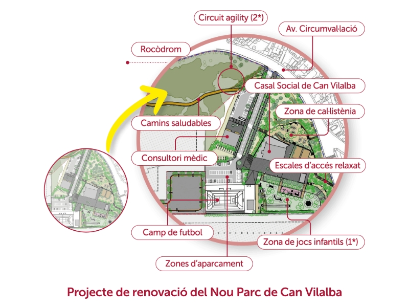Iniciem els treballs del nou projecte d'urbanització de l'entorn del Casal Social de Can Vilalba