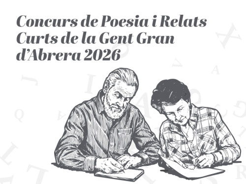 Convoquem l'edició de 2026 del Concurs de Poesia i Relats Curts per a la Gent Gran d’Abrera