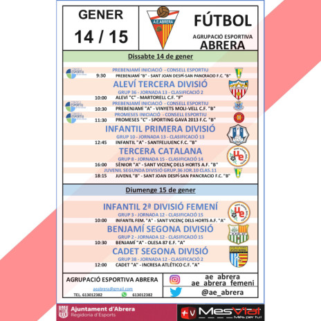 PARTITS AE ABRERA 14 I 15.01.23 - A CASA
