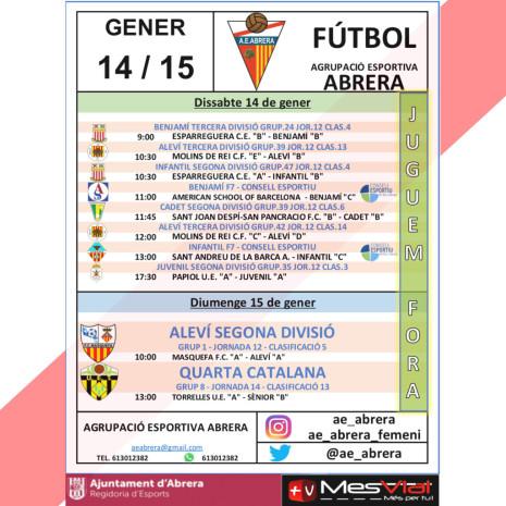 PARTITS AE ABRERA 14 I 15.01.23 - FÒRA