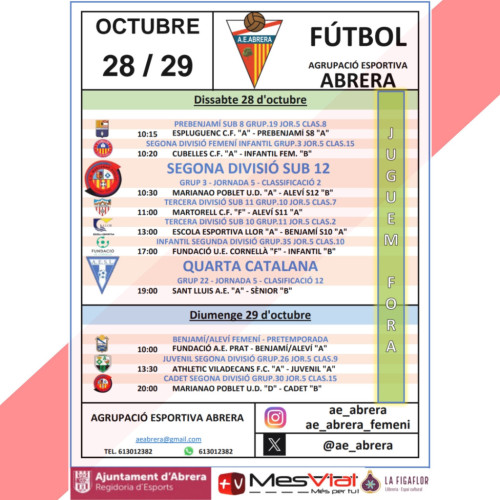 Partits cap de setmana Agrupació Esportiva Abrera 28 i 29 d'octubre de 2023 - Fora.jpeg