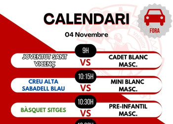 Partits cap de setmana Club Bàsquet Abrera dissbte 4 i diumenge 5 de novembre de 2023_3