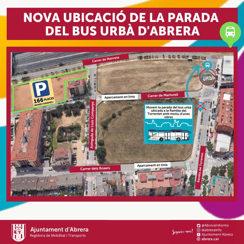 Reubicació de la parada de bus urbà a la rambla del Torrentet