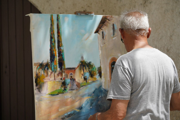 Pintem Abrera! Gran èxit de participació en la 47a edició del Concurs de Pintura Ràpida Vila d’Abrera, amb una trentena de participants!