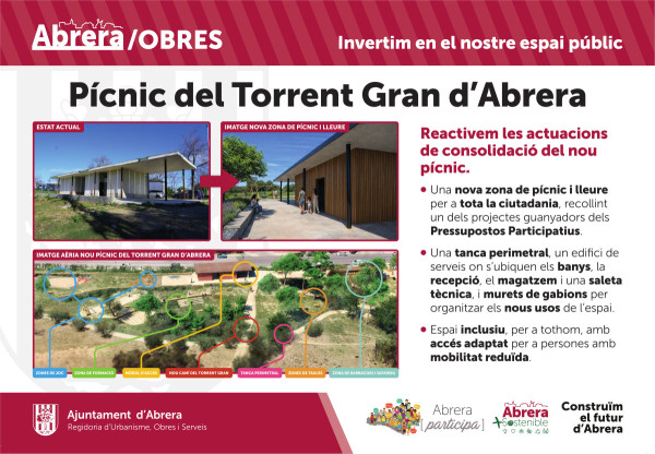 reactivem les actuacions de consolidació de la nova zona de pícnic del Torrent Gran