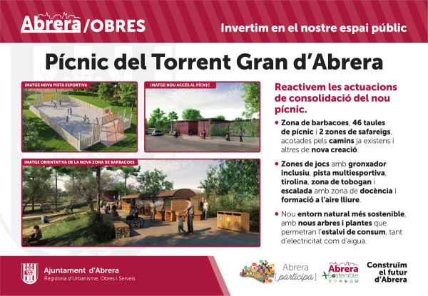 reactivem les actuacions de consolidació de la nova zona de pícnic del Torrent Gran