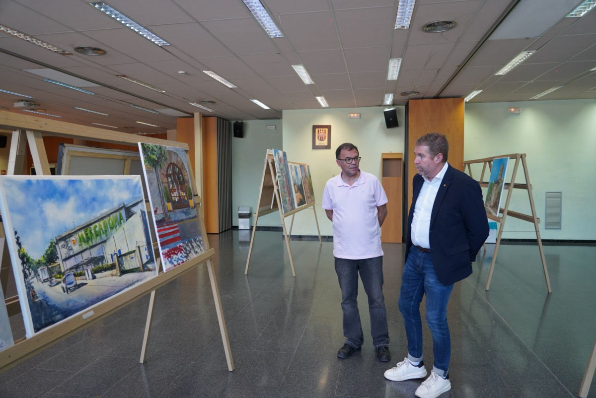 Pintem Abrera! 24 artistes han participat en la 48è Concurs de Pintura Ràpida Vila d’Abrera aquest diumenge 14 de juny