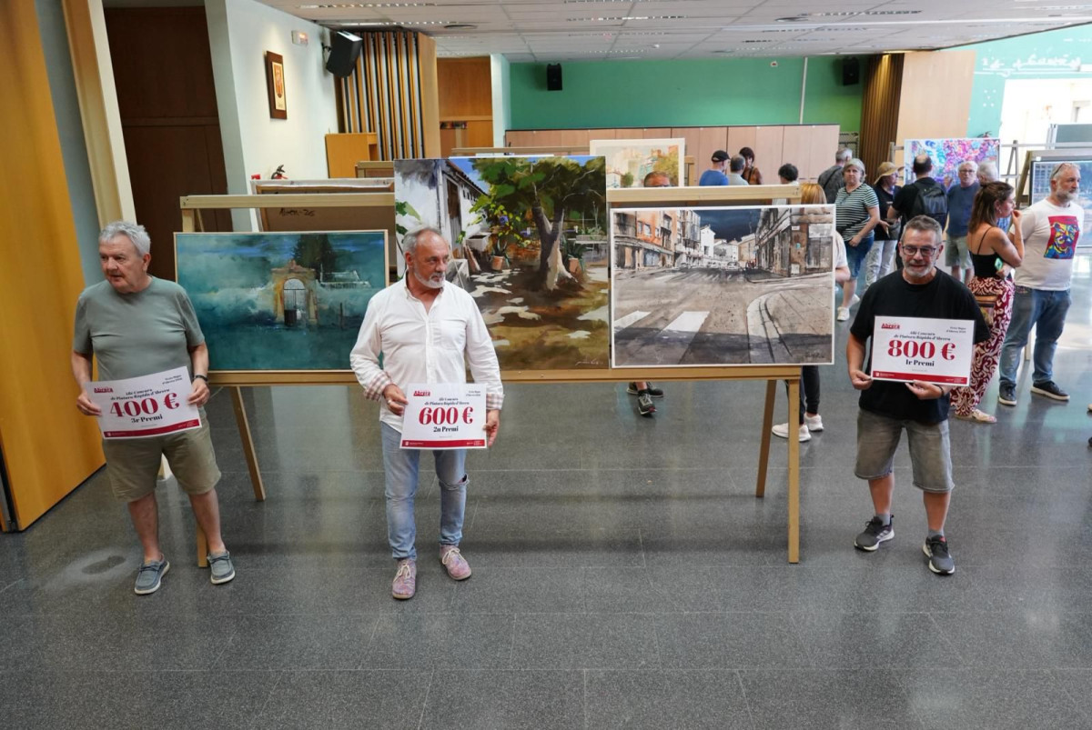 Pintem Abrera! 24 artistes han participat en la 48è Concurs de Pintura Ràpida Vila d’Abrera aquest diumenge 14 de juny