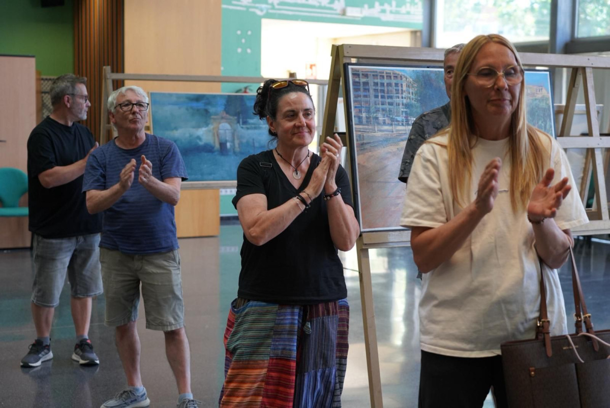Pintem Abrera! 24 artistes han participat en la 48è Concurs de Pintura Ràpida Vila d’Abrera aquest diumenge 14 de juny