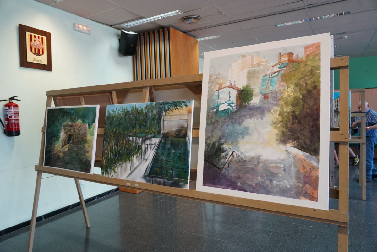 Pintem Abrera! 24 artistes han participat en la 48è Concurs de Pintura Ràpida Vila d’Abrera aquest diumenge 14 de juny