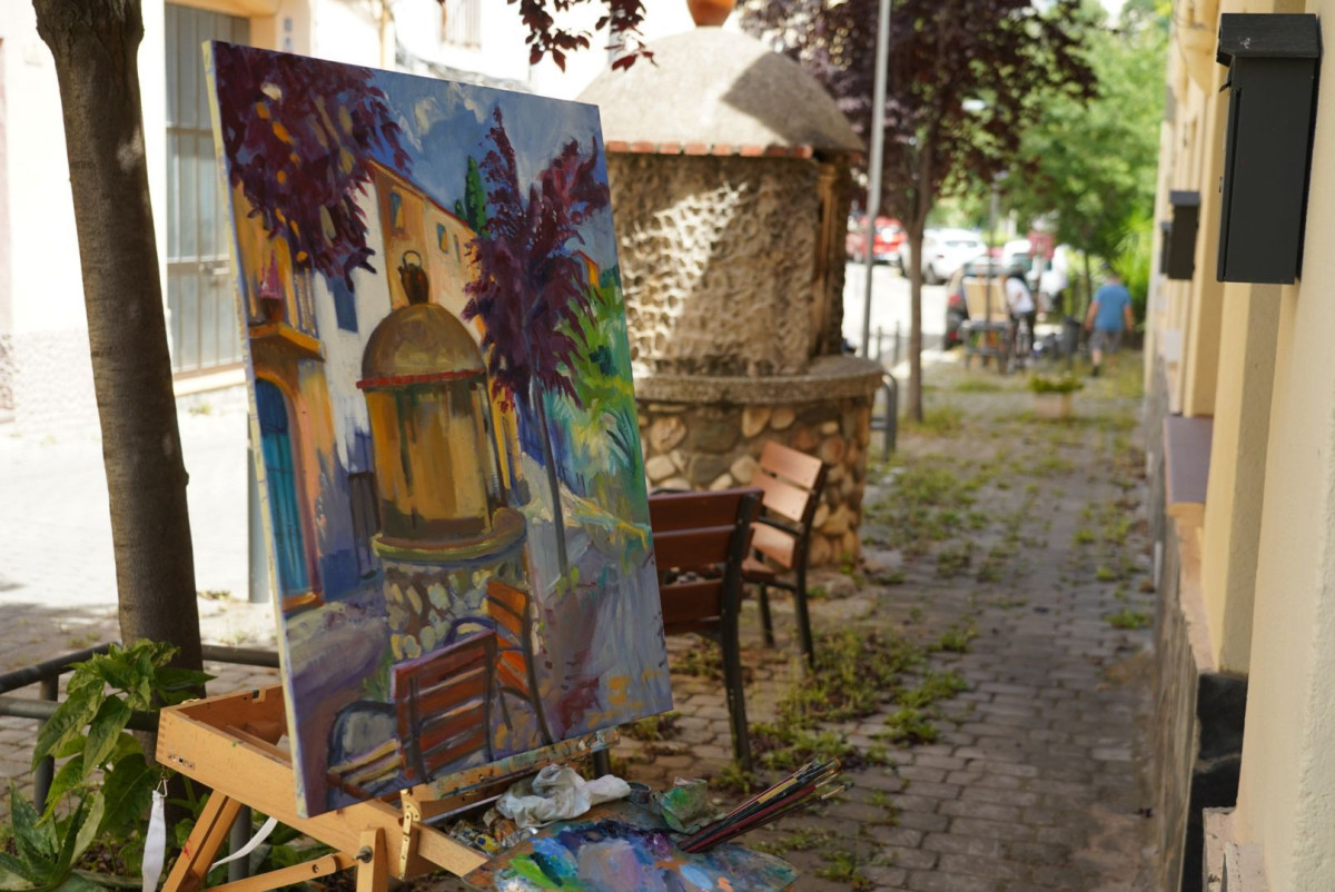 Pintem Abrera! 24 artistes han participat en la 48è Concurs de Pintura Ràpida Vila d’Abrera aquest diumenge 14 de juny