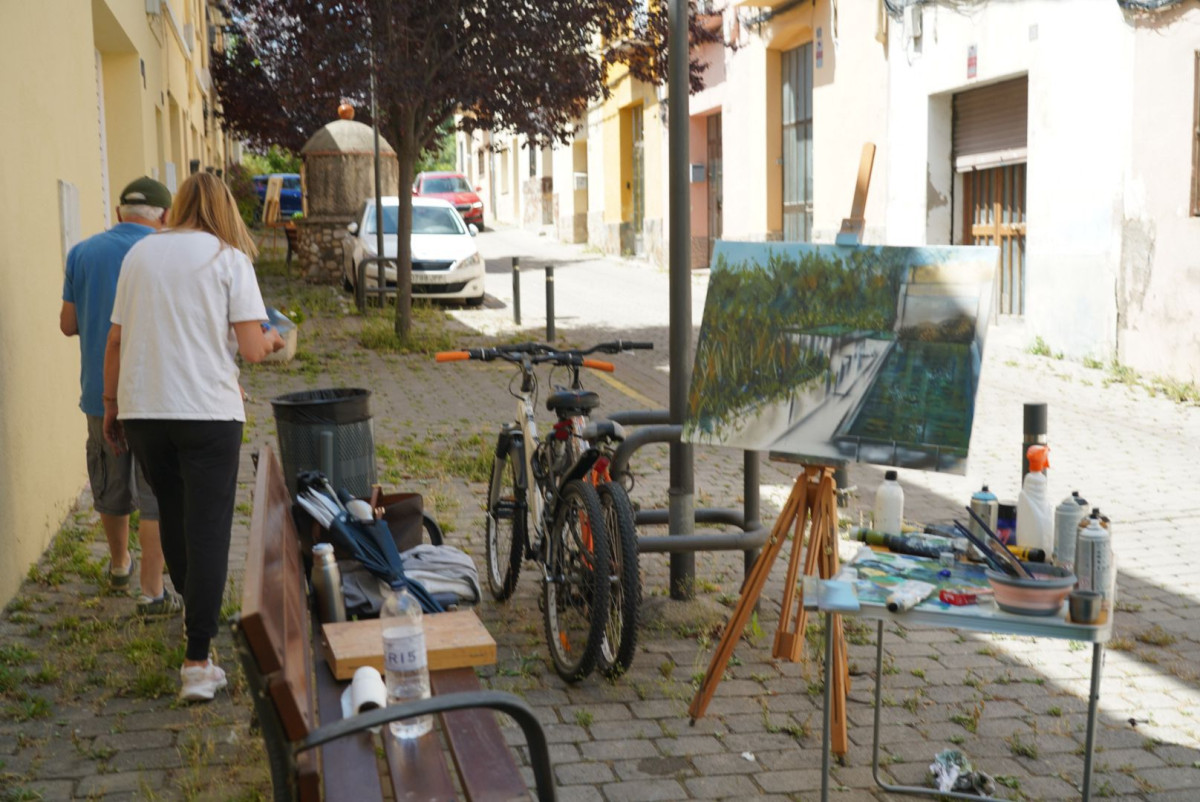 Pintem Abrera! 24 artistes han participat en la 48è Concurs de Pintura Ràpida Vila d’Abrera aquest diumenge 14 de juny