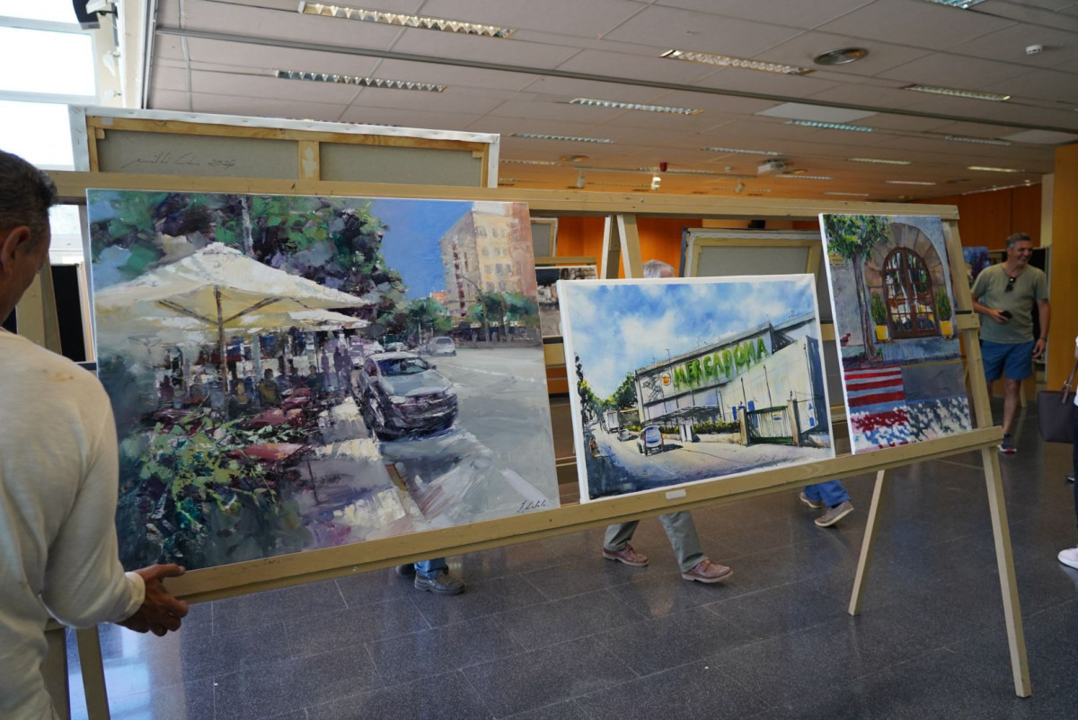 Pintem Abrera! 24 artistes han participat en la 48è Concurs de Pintura Ràpida Vila d’Abrera aquest diumenge 14 de juny