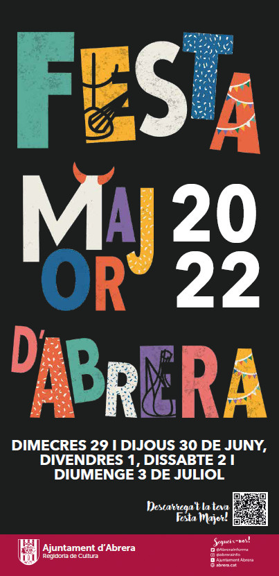 Portada del programa de la Festa Major 2022