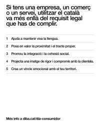 Commemorem el Dia Mundial dels Drets de les Persones Consumidores donant suport a la campanya de la Diputació de Barcelona