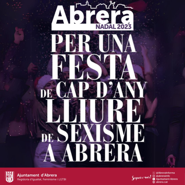 Per unes festes de Cap d'Any lliures de sexisme a Abrera