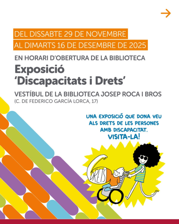 A Abrera commemorem el Dia de les Persones amb Diversitat Funcional amb l'Exposició 'Discapacitats i Drets', la lectura del manifest, música i berenar