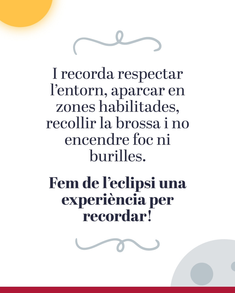 Prepara’t per gaudir amb seguretat de l’eclipsi solar del proper dimecres 12 d’agost!