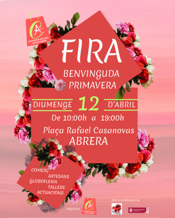 Fira 'Benvinguda Primavera' 2026 de l'Associació de Botiguers i Serveis d'Abrera