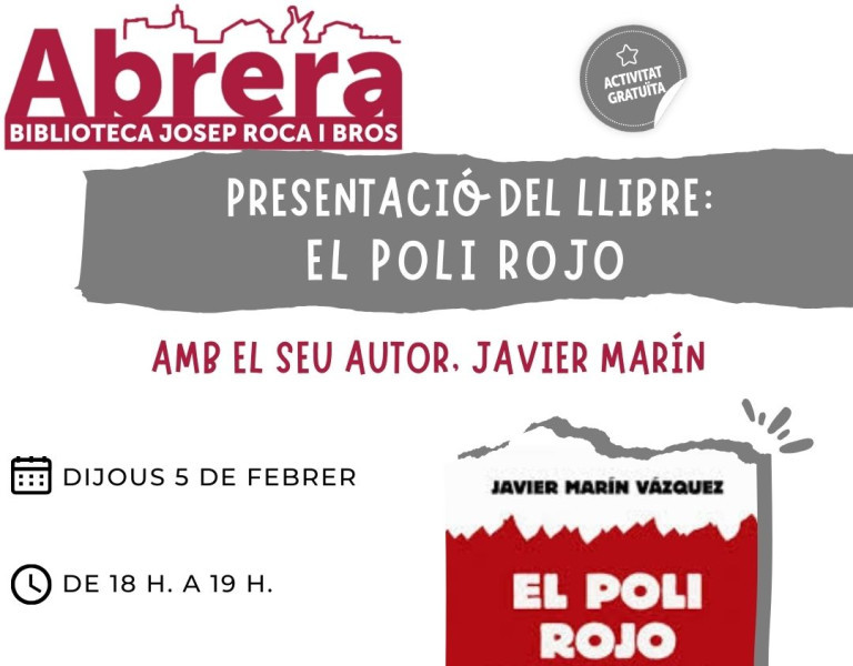 Presentació del llibre 'El poli rojo' amb l'autor, Javier Marín