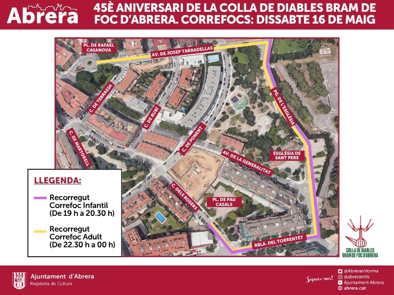 Bram de Foc celebra 45 anys amb una gran jornada festiva i dos correfocs el dissabte 16 de maig
