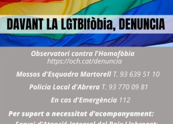 A Abrera commemorem el Dia Internacional per l’Alliberament LGTBI