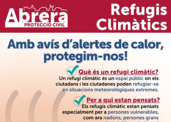 Amb avís d'alertes de calor, protegeix-te de les altes temperatures als refugis climàtics d'Abrera