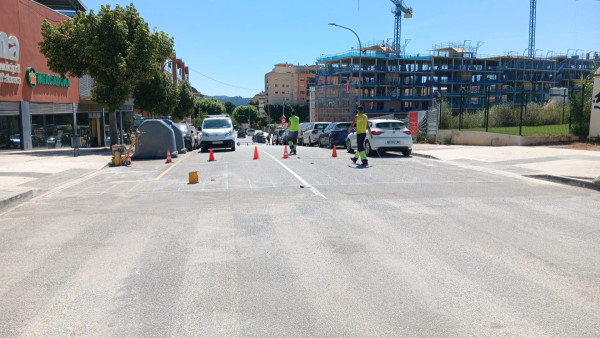 Repintat del pas de vianants rambla del Torrentet