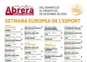 Setmana Europea de l'Esport 2025 - Programació