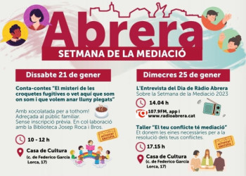 Cartell Setmana de la Mediació 2023 d'Abrera