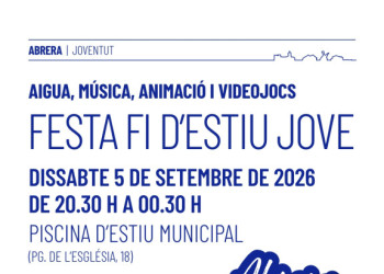 La Piscina d'Estiu Municipal acollirà el proper dissabte 5 de setembre a la nit la Festa Fi d’Estiu Jove amb música, animació i bany lliure!