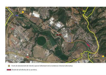Tall de carretera previst pel dijous 6 i el divendres 7 de febrer de 2020
