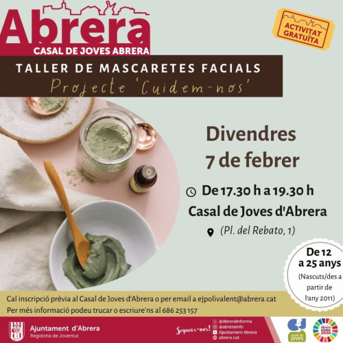 Casal de Joves. Taller de mascaretes finals, febrer 2025