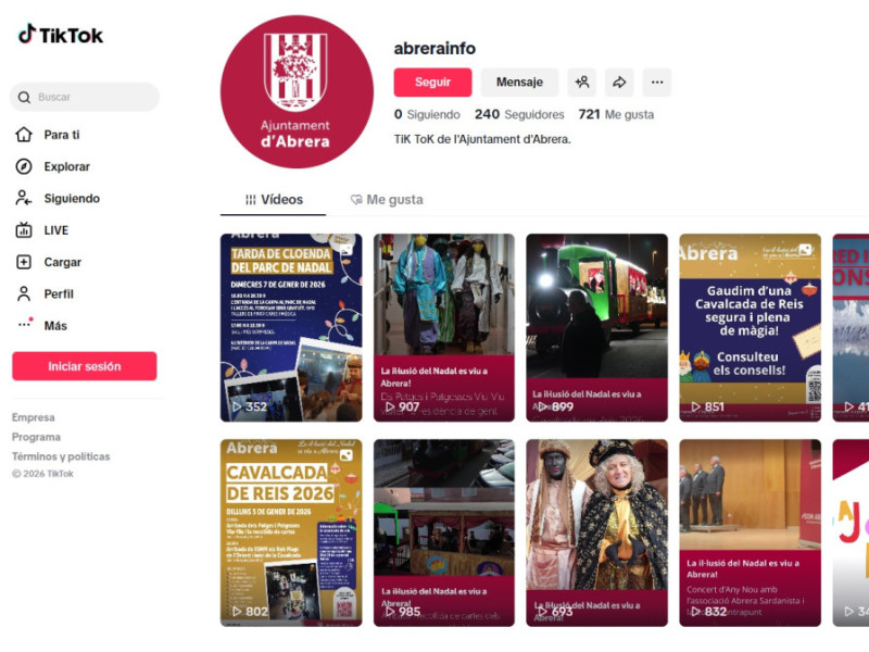 Abrera també és a TikTok! Des de l’Ajuntament d’Abrera impulsem un nou canal de comunicació!