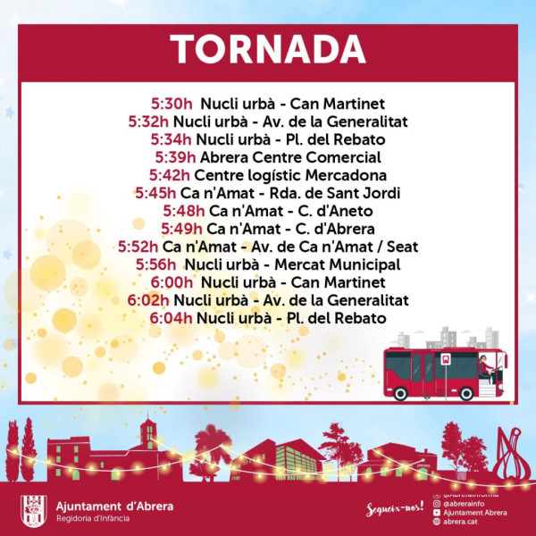 Servei de Bus Gratuït de Cap d'Any