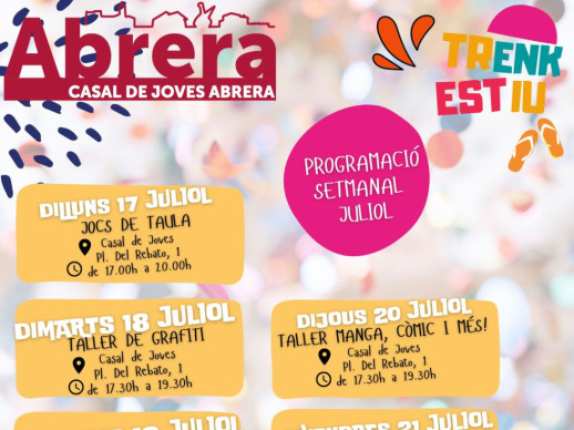 TRENKESTIU 2023 -CALENDARI DEL17 AL 21 JULIOL