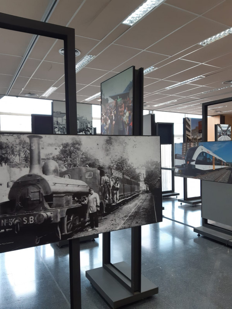 Commemorem els cent anys de l'arribada del ferrocarril a Abrera amb una exposició que podeu veure a la Casa de Cultura!