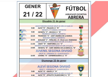 Partits AE Abrera 21 i 22.01.23 - A CASA