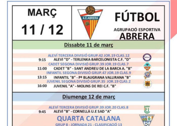 Competicions esportives - AE Abrera 11 i 12.03.23. A CASA