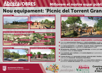 Avancen a bon ritme les obres del pícnic del Torrent Gran, una nova zona de lleure a Sant Ermengol d’Abrera