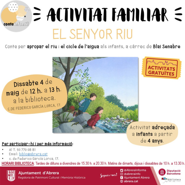 Activitats Biblioteca Josep Roca i Bros - maig 2024