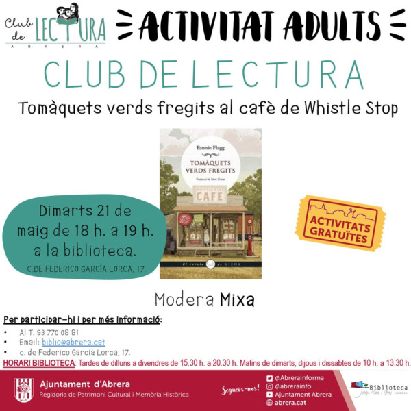 Activitats Biblioteca Josep Roca i Bros - maig 2024